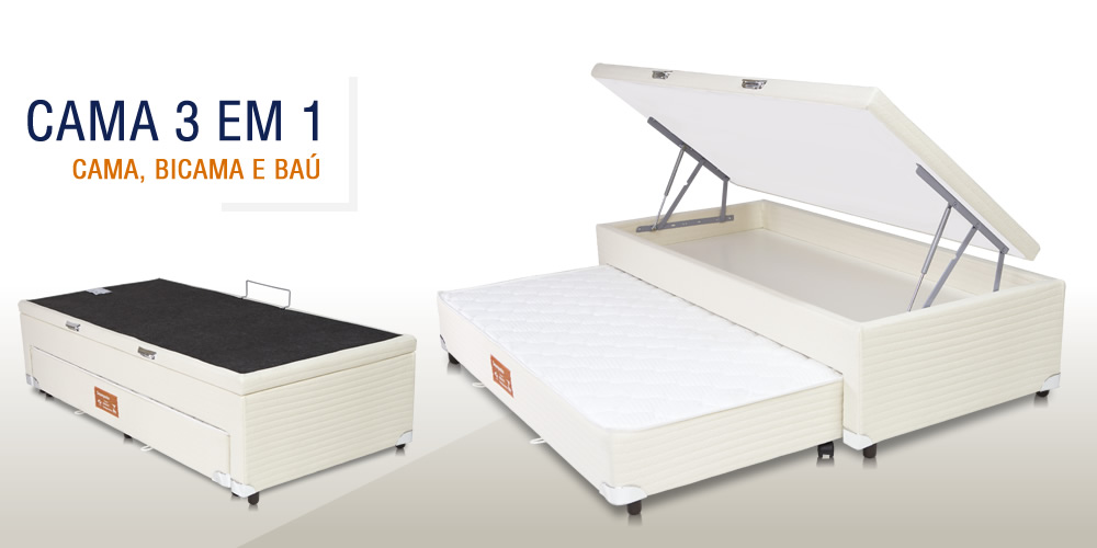 Cama 3 em 1 Tech Box